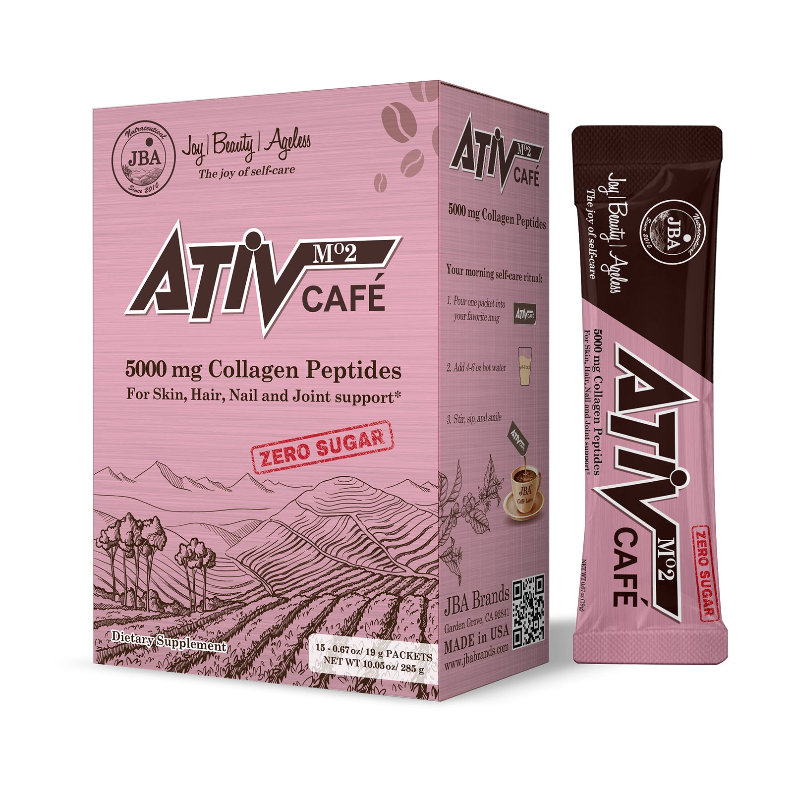 JBA ATIV M2 CAFE 5000mg Collagen Peptides